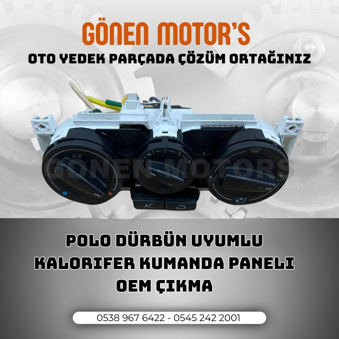 046 - VOLKSWAGEN POLO GOLF JETTA LUPO KALORİFER KUMANDA PANELİ KLİMALI 1J0 820 045 F